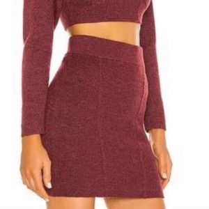 Revolve NBD Thick Stretchy Sweater Knit Mini Skirt